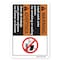 Signmission ANSI Warning Sign, Lead Work Area Poison No Smoking Or Eating, 24in X 18in, 18" W, 24" L, Landscape OS-WS-D-1824-L-19957 - alternate 1